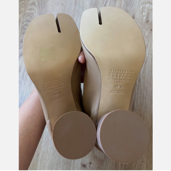 ★NEW With Box Org.$1420  MAISON MARGIELA Tabi Ankle Boots Nude EU38.5★ - Picture 7 of 10